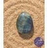 Pendentif pierre percée goutte Fluorine multicolore