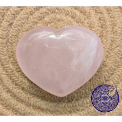 Galet coeur Quartz rose A+...