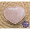 Galet coeur Quartz rose A+ 70 à 80 mm