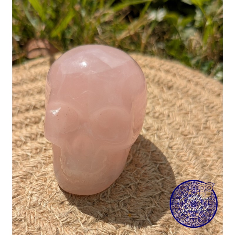 Crâne 50mm Quartz rose Brésil