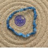 Bracelet pierres roulées Cyanite bleue