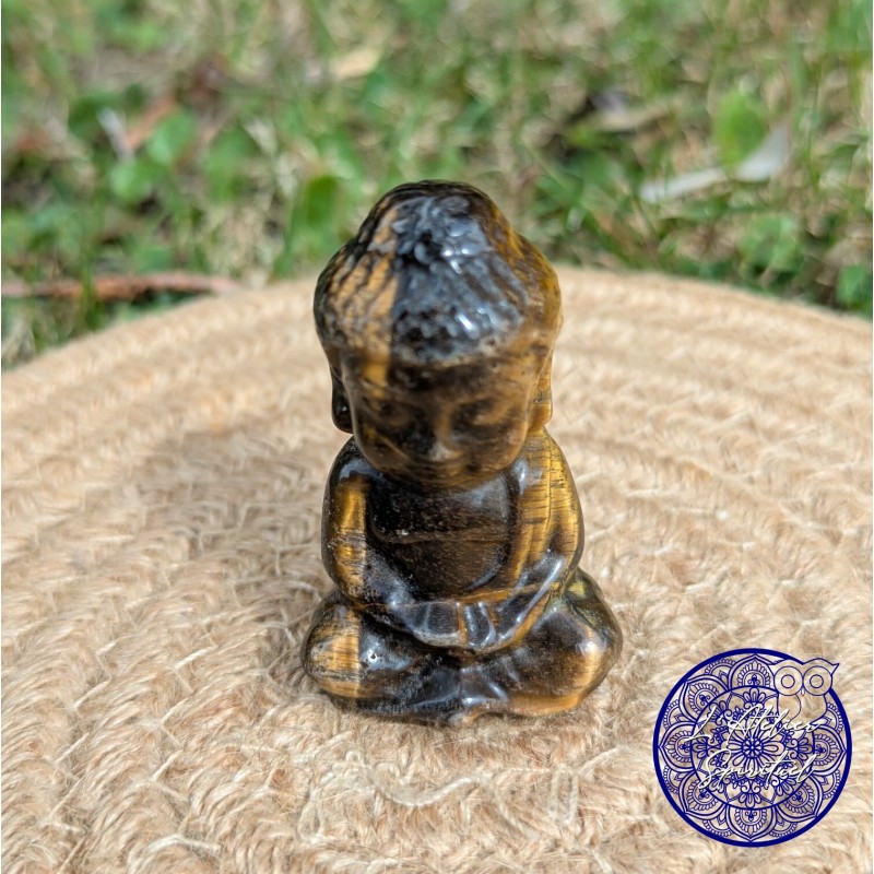 Bouddha Indien 50 mm Oeil de Tigre