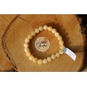 Bracelet boule 08mm calcite orange A