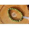 Bracelet boule 08mm jade néphrite AB