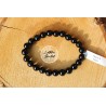 Bracelet boule 08mm onyx A
