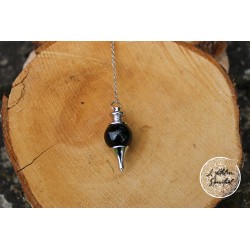 Pendule sphère Obsidienne Noire 4cm