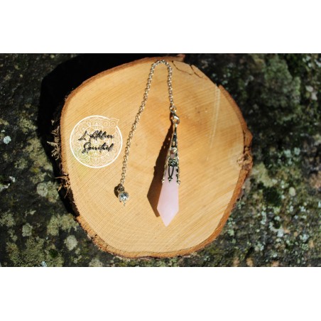Pendule Vortex Quartz rose