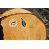 Pendentif marquise argent 925 Malachite