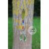 Fleur de Vie goutte de cristal & chaine des chakra