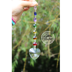 Cristal de fenêtre 7 Chakra Feng-Shui - Metta