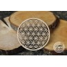 Plaque Fleur de Vie Sculptée Bois 10cm