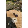 Bague marquise argent 925 Améthyste Taille 54