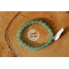 Bracelet boule 08mm aventurine verte AB