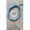 bracelet boule amazonite