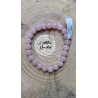 bracelet boule quartz rose