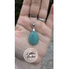 Pendentif marquise argent 925 Quartz rose