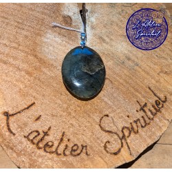 Pendentif ovale Labradorite AA