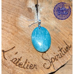 Pendentif ovale Amazonite AA