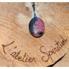 Pendentif ovale Rhodonite A+