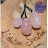 Oeuf de Yoni Pack de 3 quartz rose