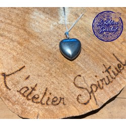 Pendentif Coeur Hématite
