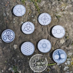 Cabochon géométrie sacrée