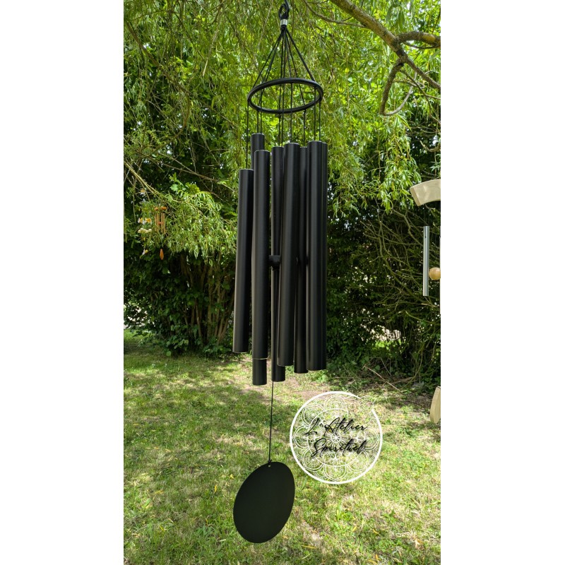 Carillon à vent 'pure sound' gamme musicale noir -- 95 cm
