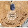 Pendentif pierre percée sodalite