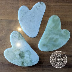 Gua Sha coeur 80 mm jade de...