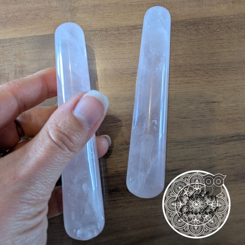 Bâton de massage 110 mm en quartz rose