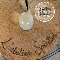 Pendentif ovale Pierre de...