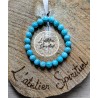 Bracelet boule 08mm amazonite Pérou AA