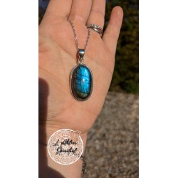 Pendentif oval argent 925...